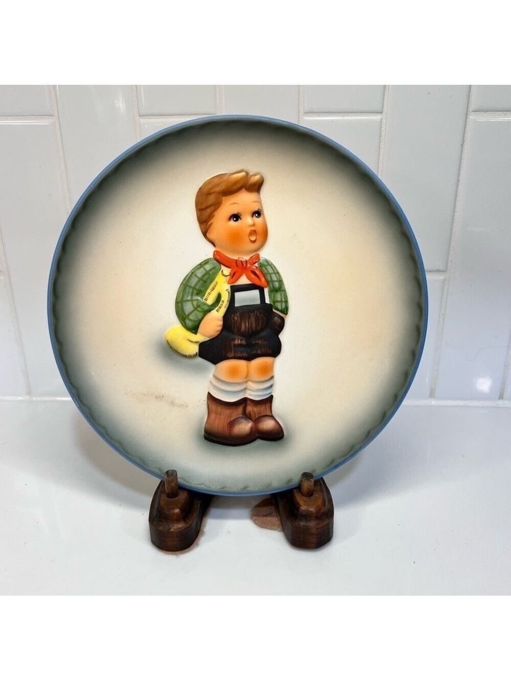 Schmid Hummel Hark the Herald 1984 First Annual Statuette Plate 75th birthday